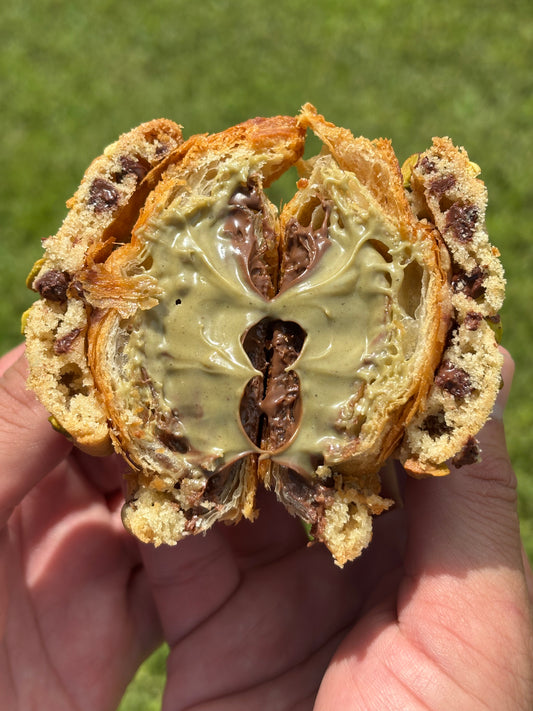Crookie Pistachio Nutella (Croissant + Cookie)